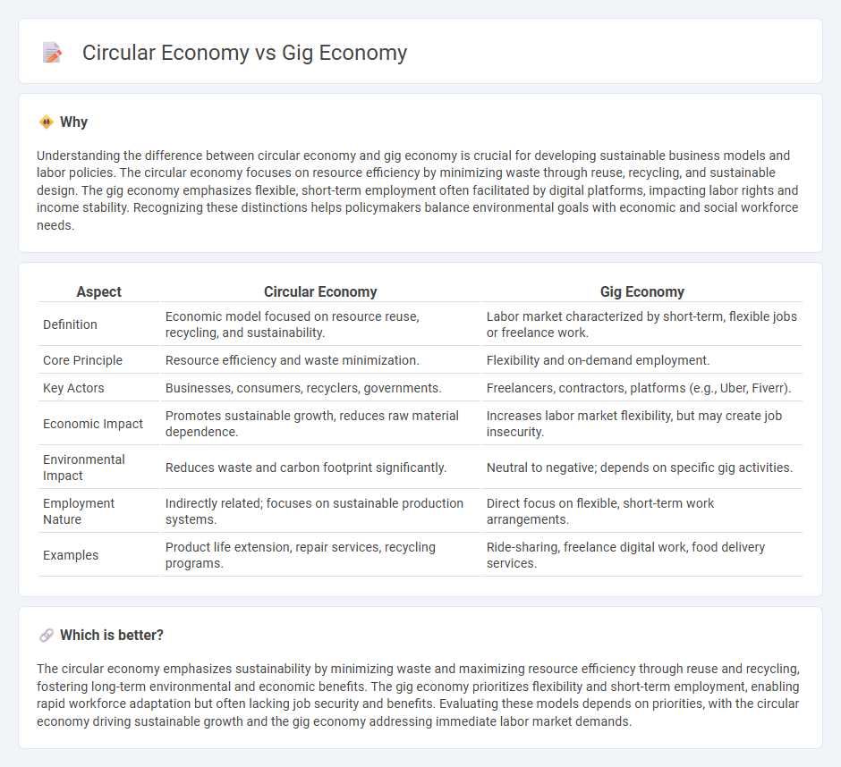 Circular Economy vs Gig Economy in Economy
