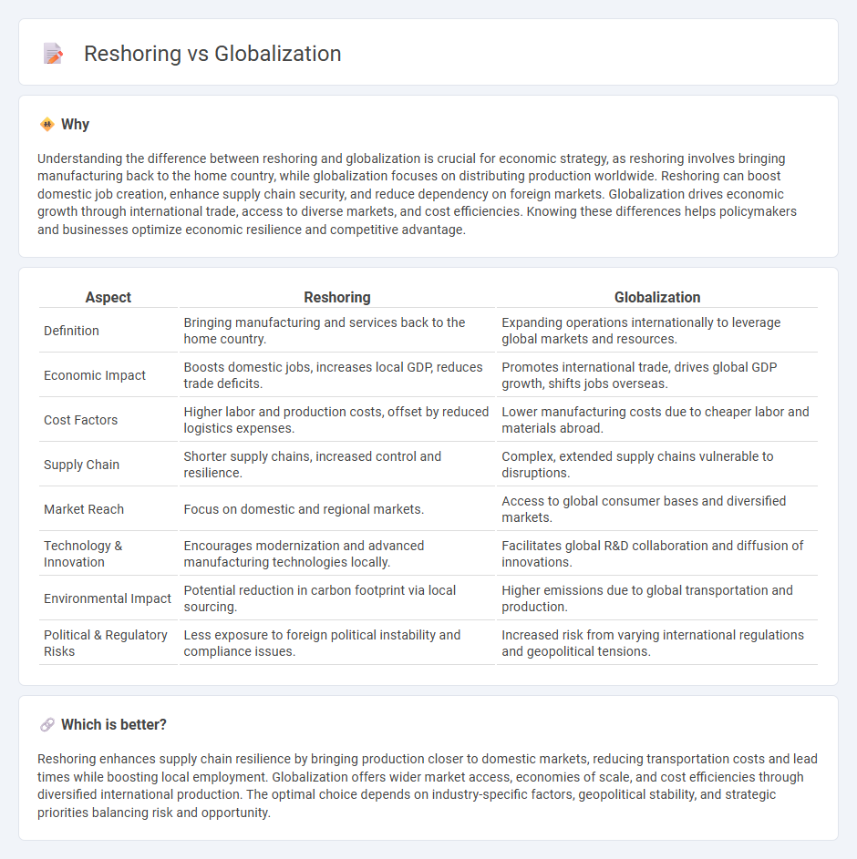 Reshoring vs Globalization in Economy