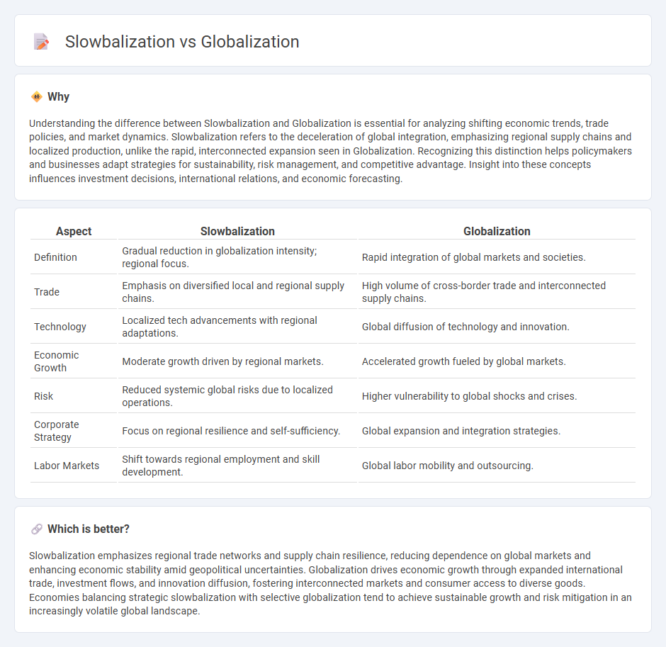 Slowbalization vs Globalization in Economy