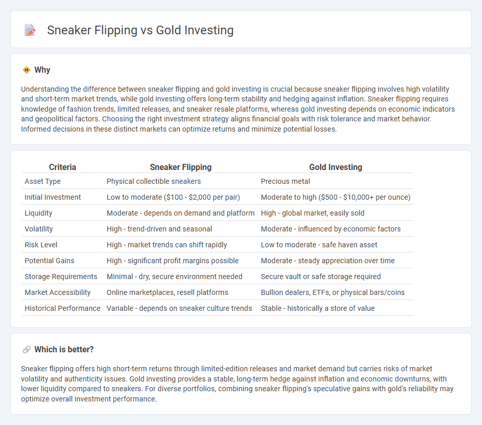 Sneaker Flipping vs Gold Investing in Investment