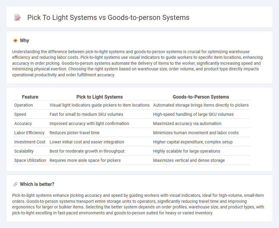 Pick To Light Systems vs Goods-To-Person Systems in Logistics