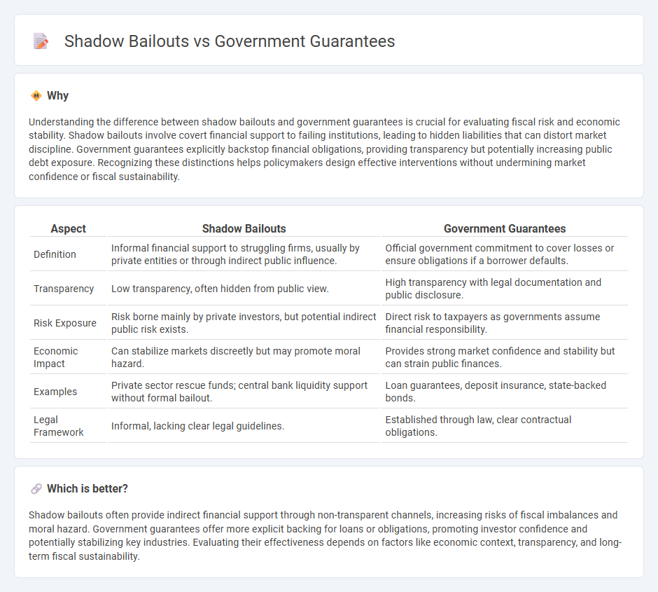 Shadow Bailouts vs Government Guarantees in Economy