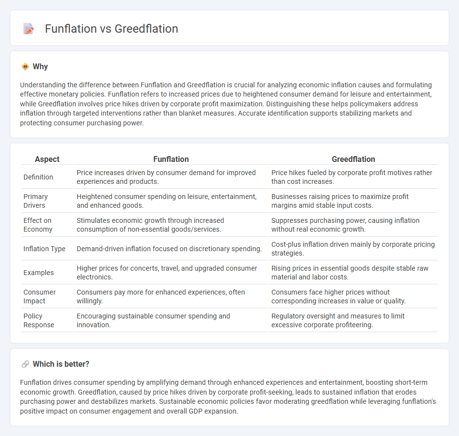 Funflation vs Greedflation in Economy