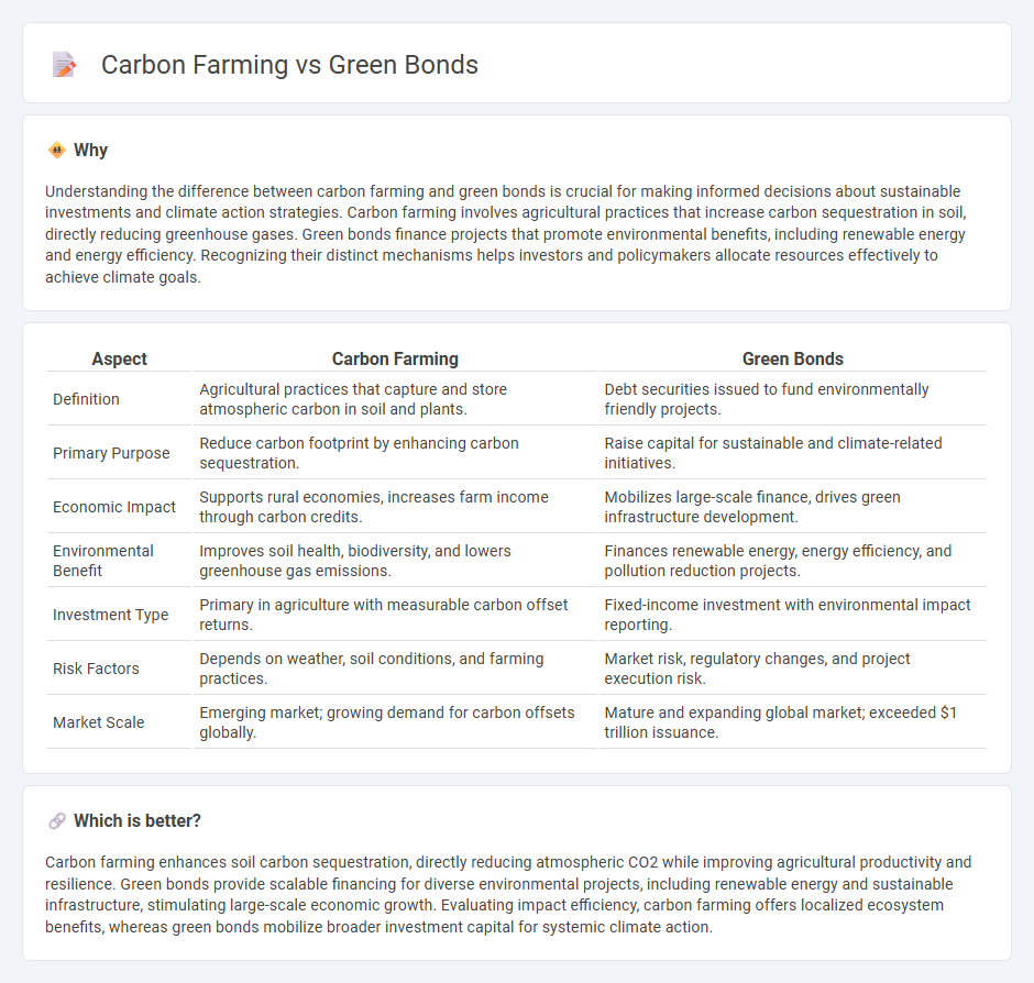 Carbon Farming vs Green Bonds in Economy