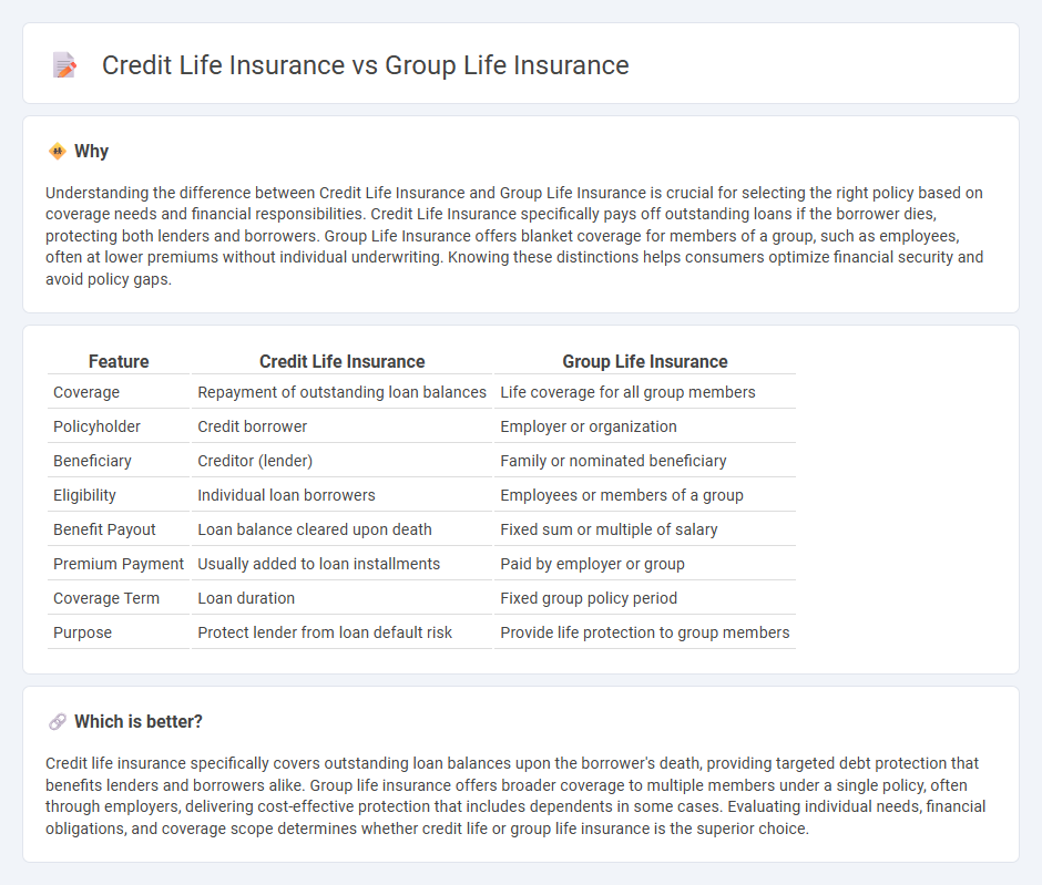Credit Life Insurance vs Group Life Insurance in Insurance