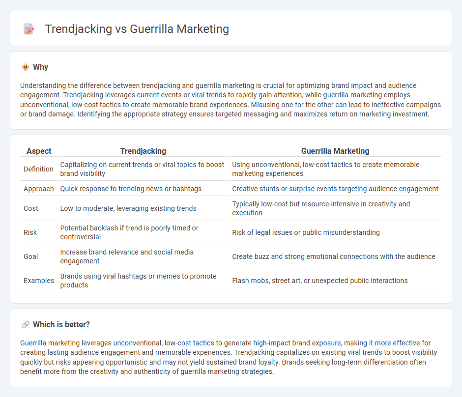 Trendjacking vs Guerrilla Marketing in Marketing