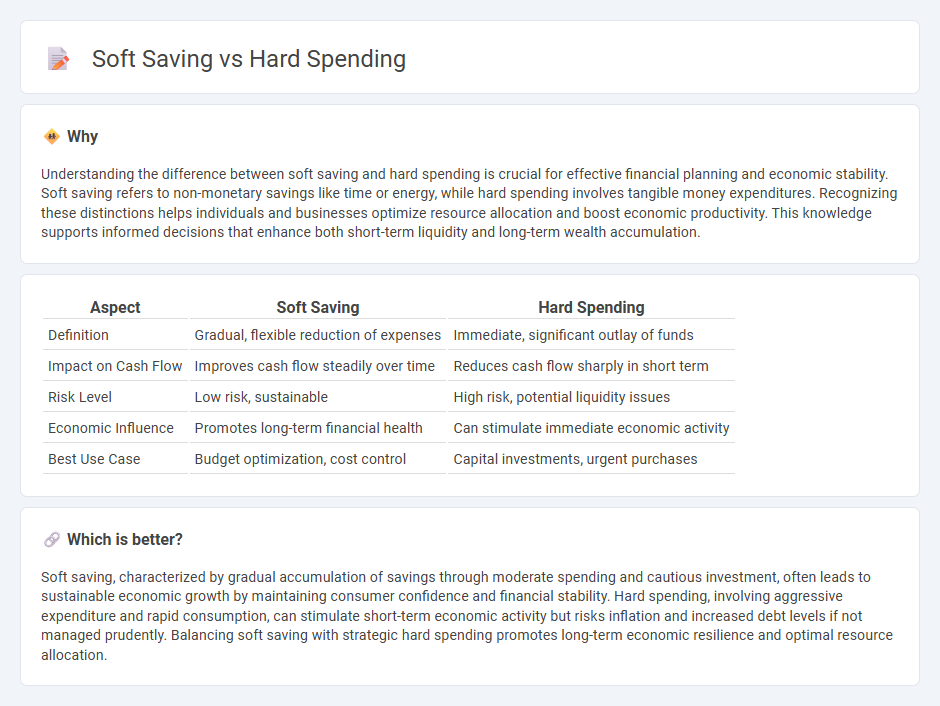 Soft Saving vs Hard Spending in Economy