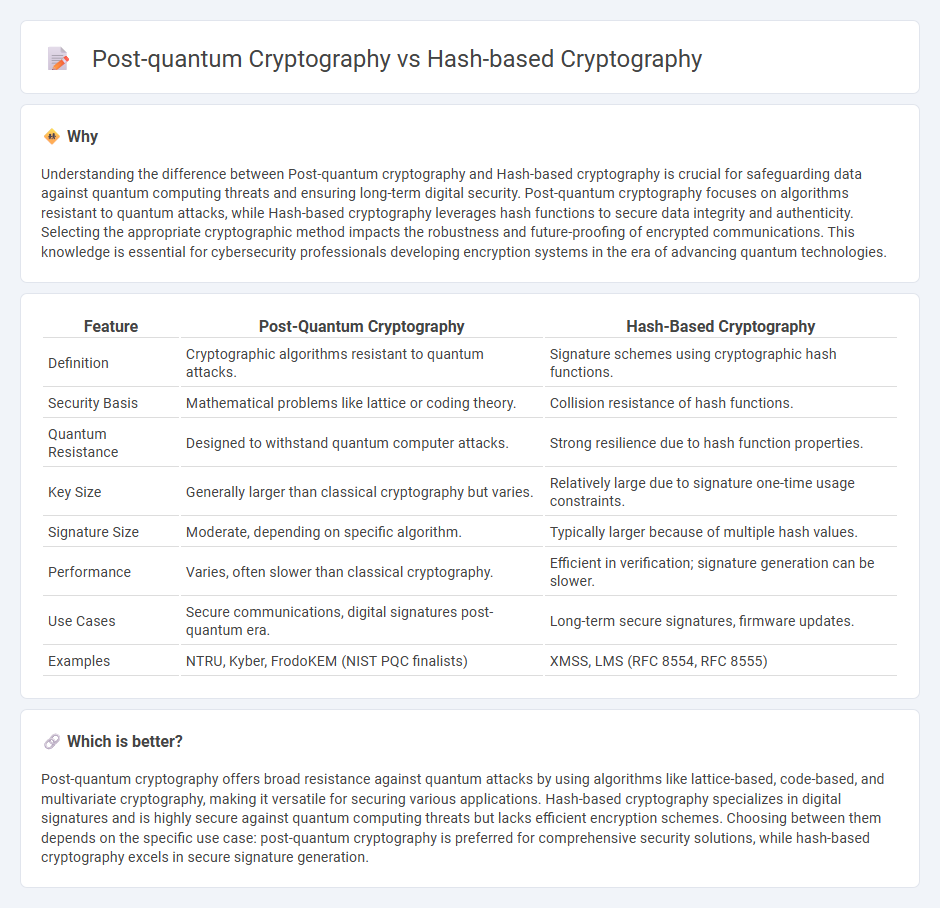 Post-Quantum Cryptography vs Hash-Based Cryptography in Technology