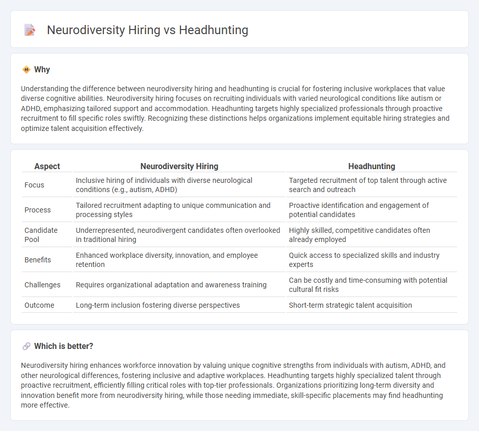 Neurodiversity Hiring vs Headhunting in Employment