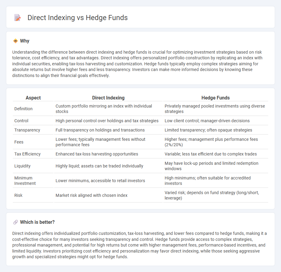 Direct Indexing vs Hedge Funds in Finance