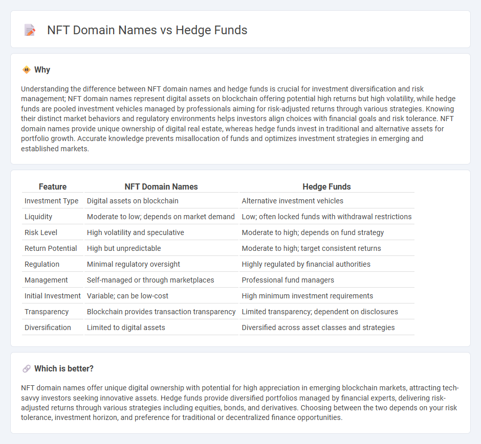 Nft Domain Names vs Hedge Funds in Investment