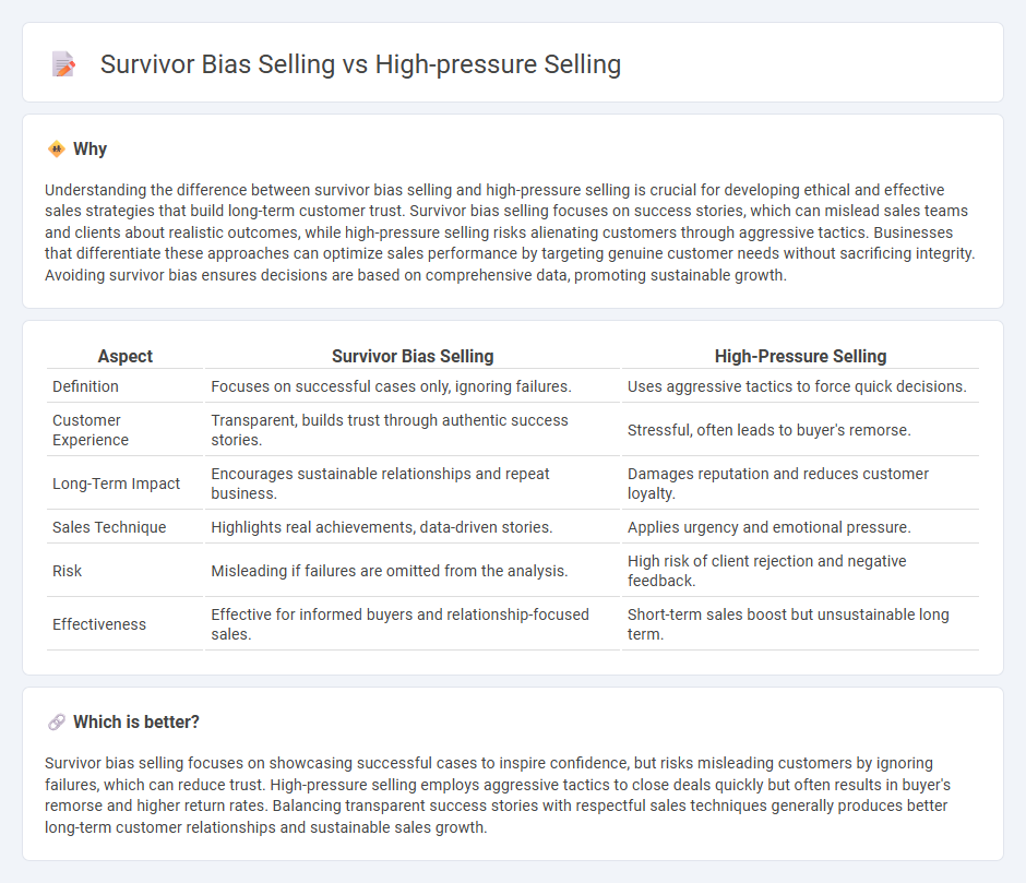 Survivor Bias Selling vs High-Pressure Selling in Sales