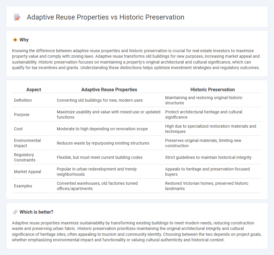 Adaptive Reuse Properties vs Historic Preservation in Real Estate