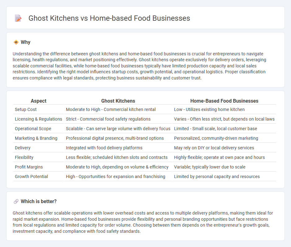 Ghost Kitchens vs Home-Based Food Businesses in Entrepreneurship