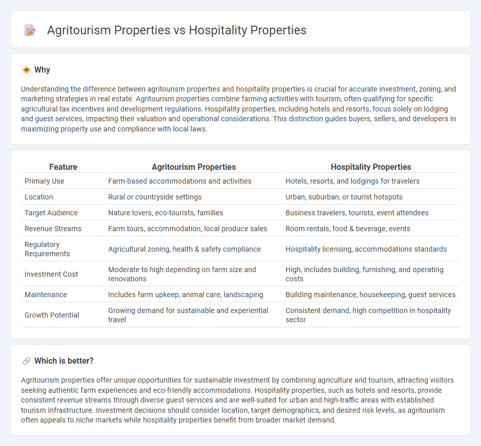 Agritourism Properties vs Hospitality Properties in Real Estate