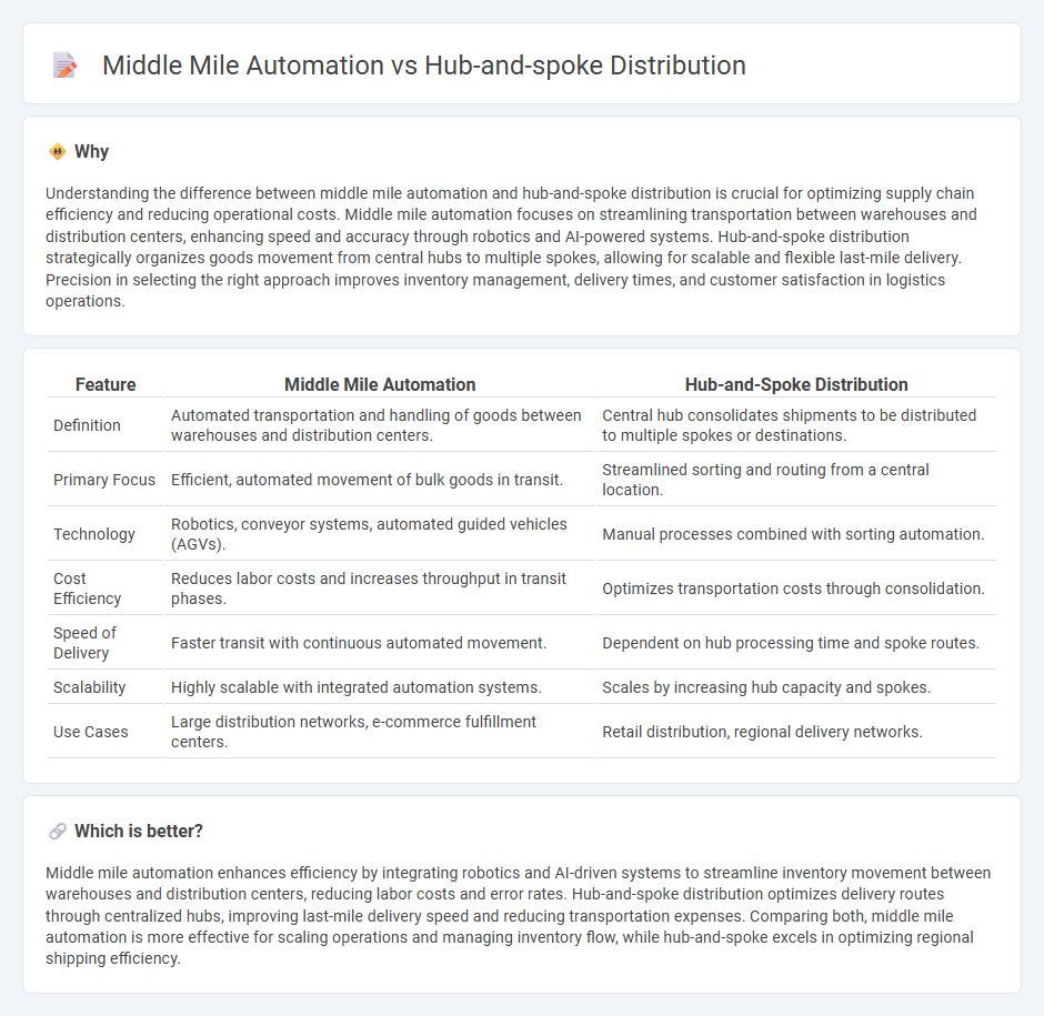 Middle Mile Automation vs Hub-And-Spoke Distribution in Logistics
