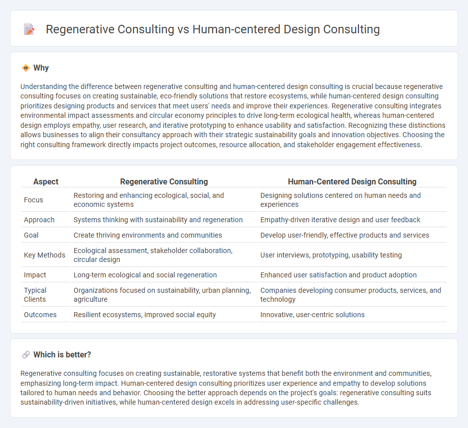 Regenerative Consulting vs Human-Centered Design Consulting in Consulting