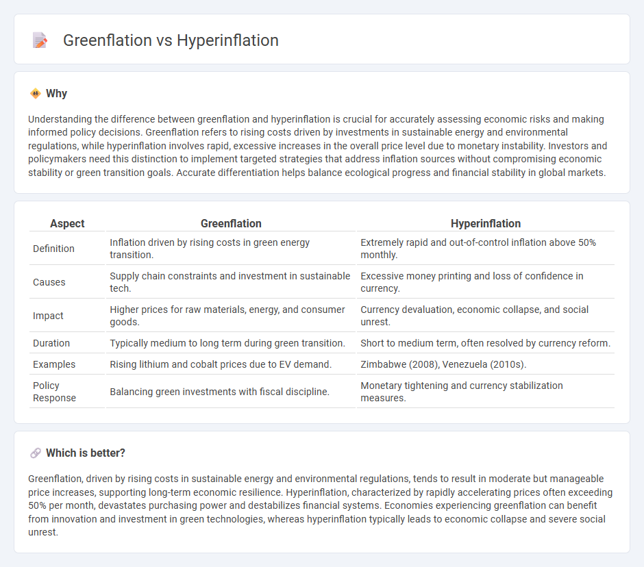 Greenflation vs Hyperinflation in Economy