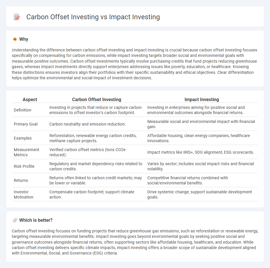 Carbon Offset Investing vs Impact Investing in Investment