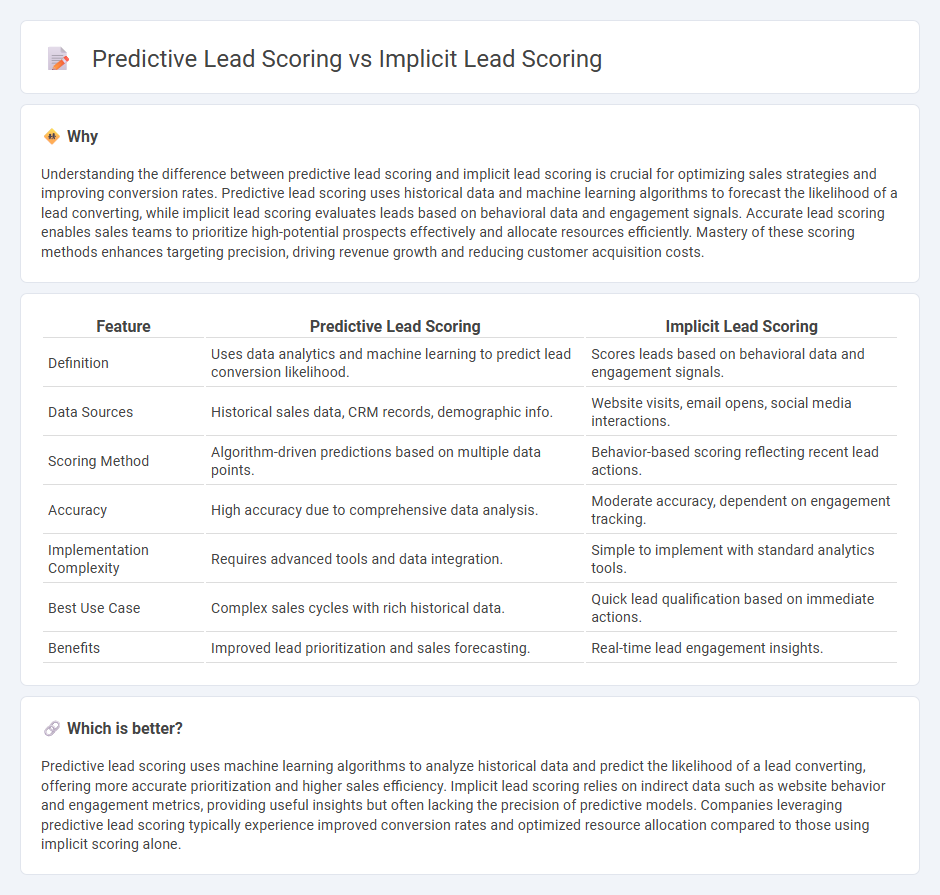 Predictive Lead Scoring vs Implicit Lead Scoring in Sales
