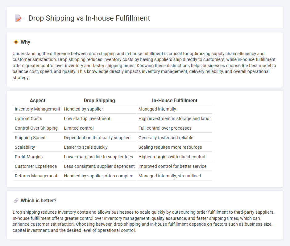 Drop Shipping vs In-House Fulfillment in Logistics