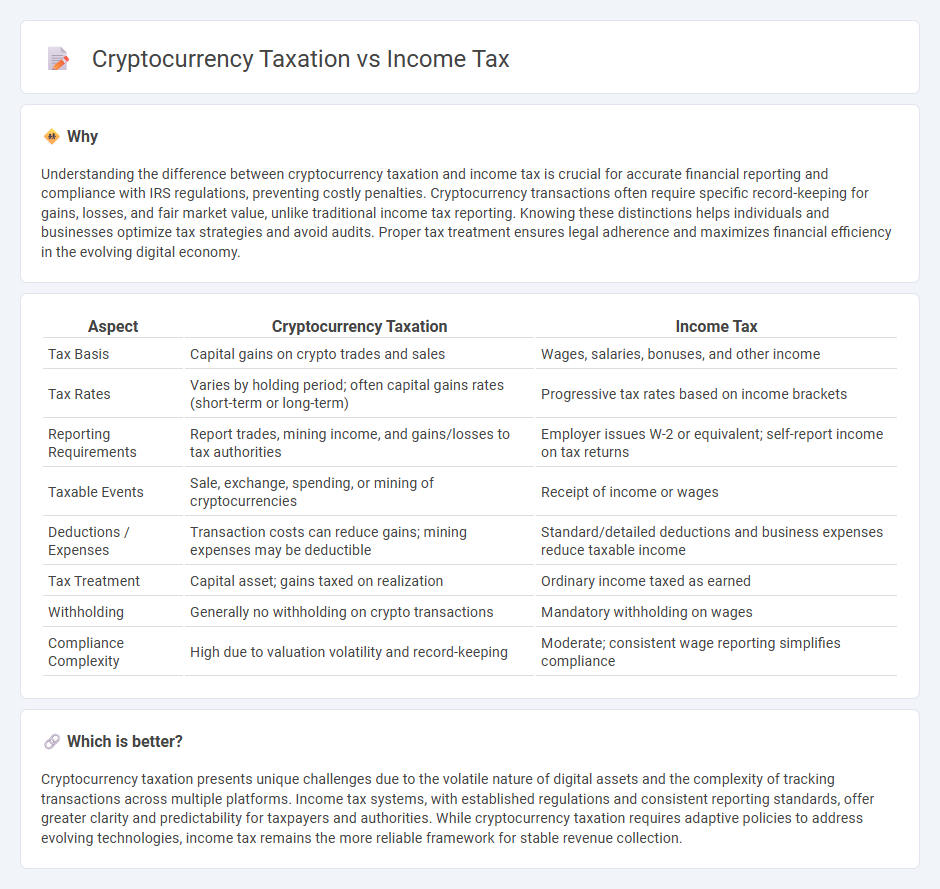 Cryptocurrency Taxation vs Income Tax in Accounting