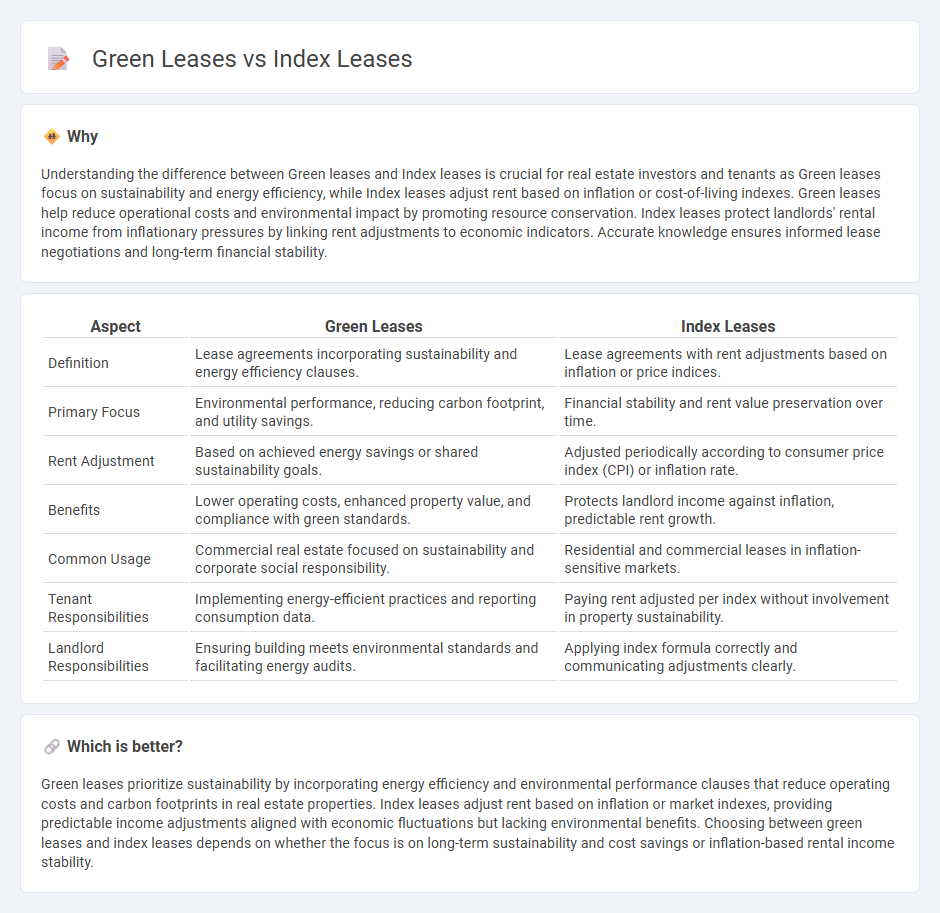 Green Leases vs Index Leases in Real Estate