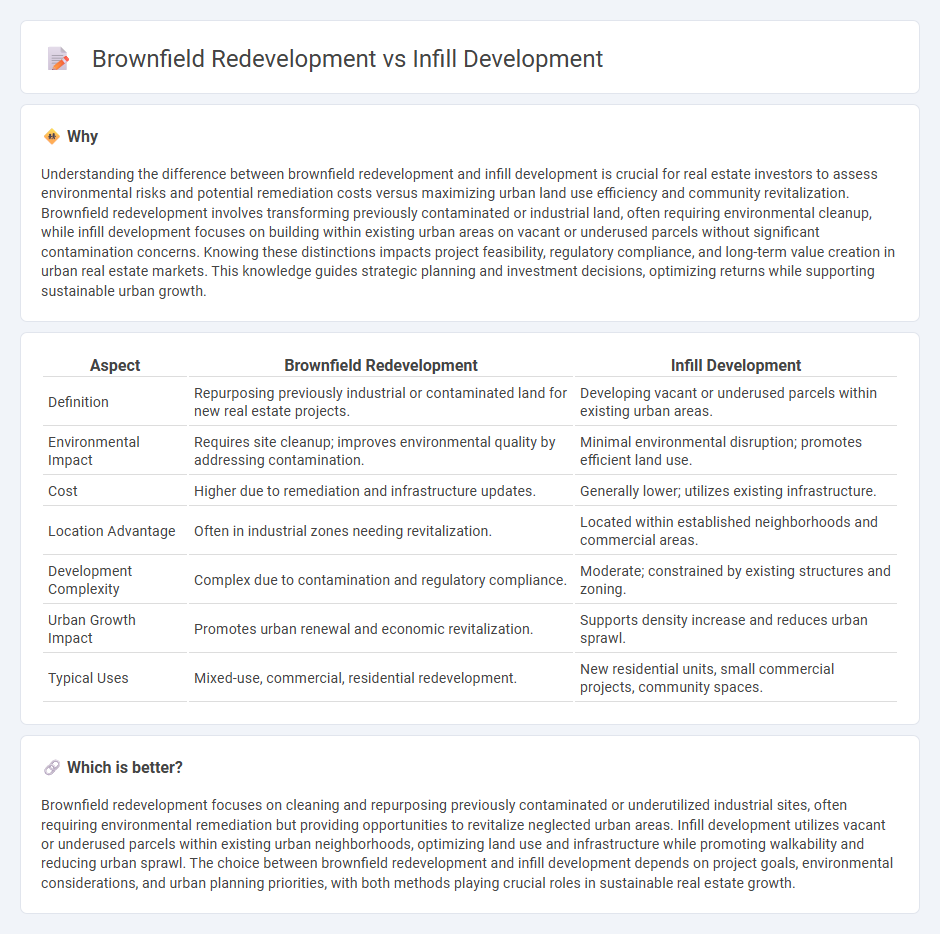 Brownfield Redevelopment vs Infill Development in Real Estate