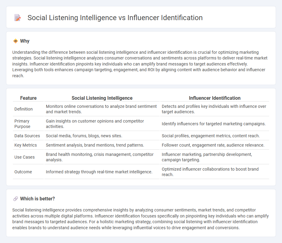 Social Listening Intelligence vs Influencer Identification in Marketing
