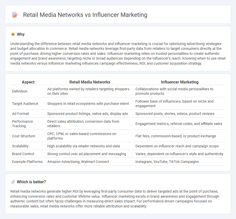 Retail Media Networks vs Influencer Marketing in Commerce