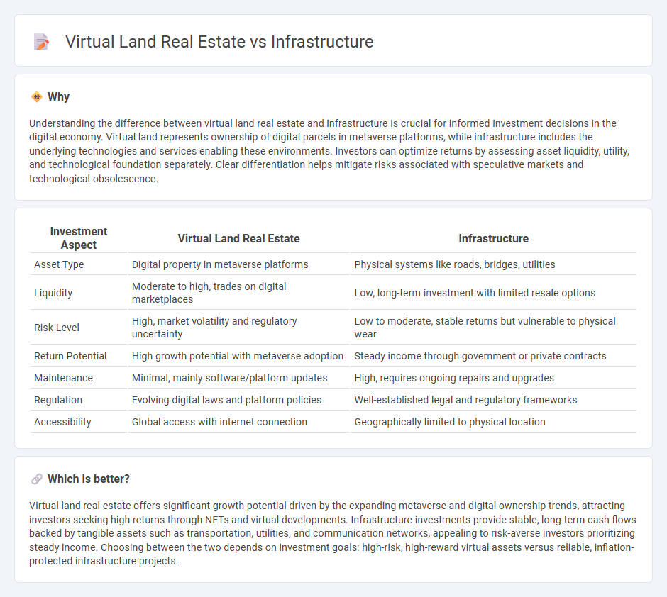 Virtual Land Real Estate vs Infrastructure in Investment