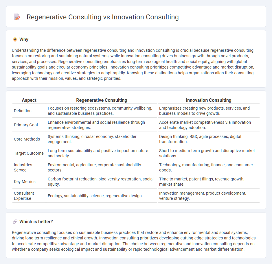 Regenerative Consulting vs Innovation Consulting in Consulting