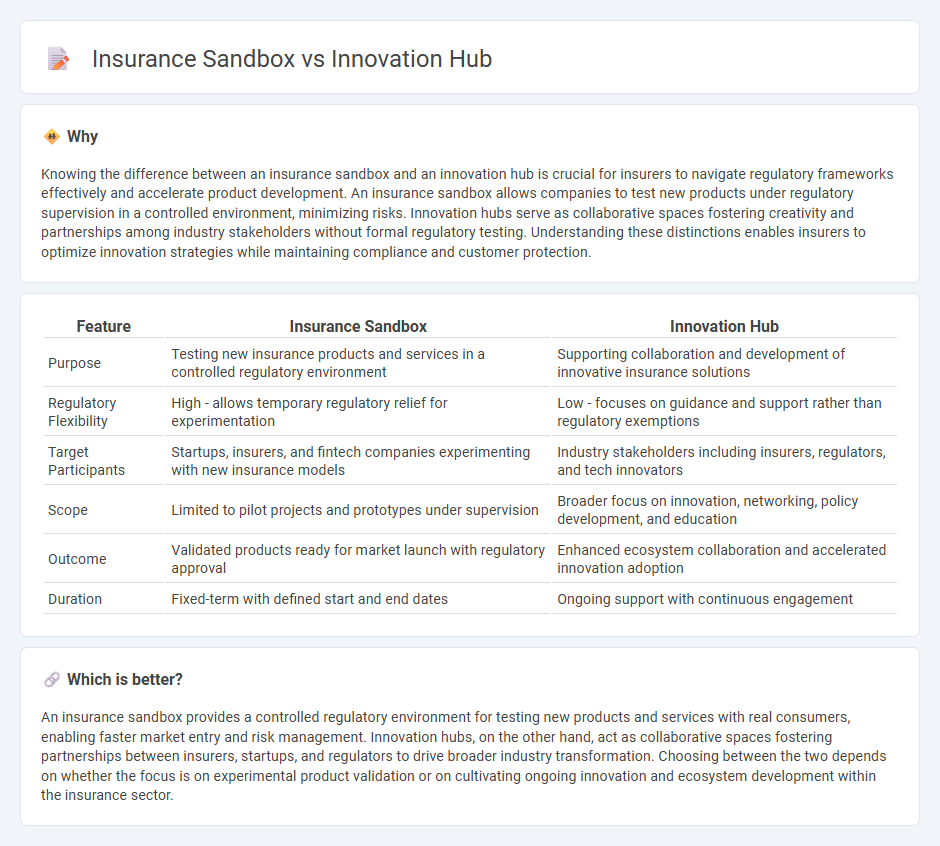Insurance Sandbox vs Innovation Hub in Insurance