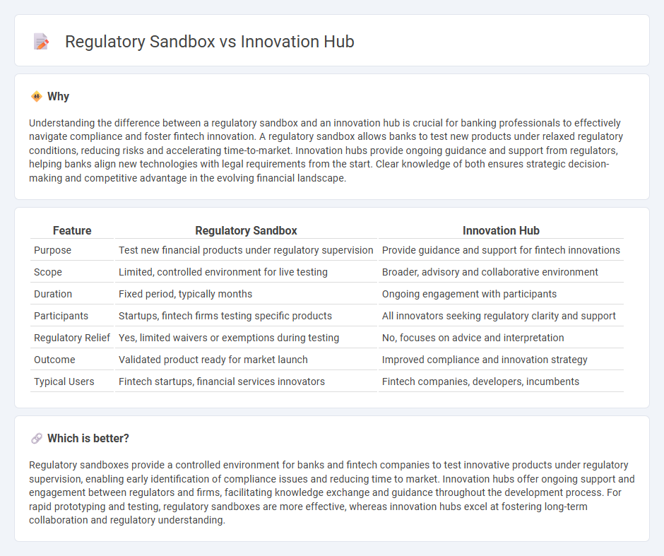 Regulatory Sandbox vs Innovation Hub in Banking