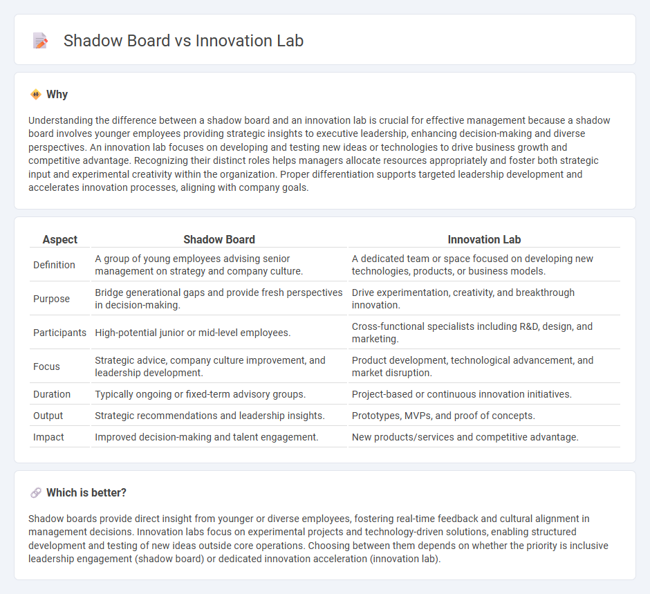 Shadow Board vs Innovation Lab in Management