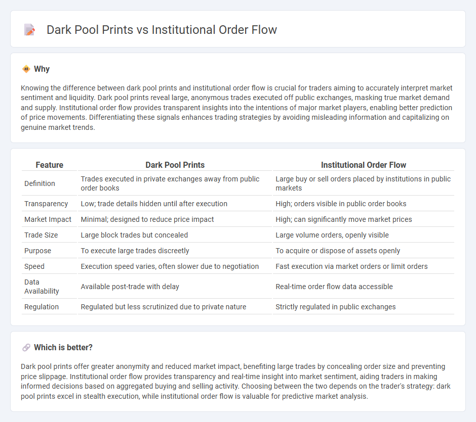 Dark Pool Prints vs Institutional Order Flow in Trading