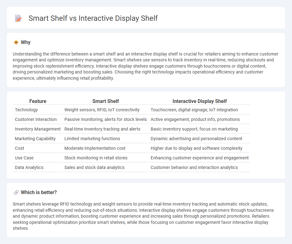 Smart Shelf vs Interactive Display Shelf in Retail