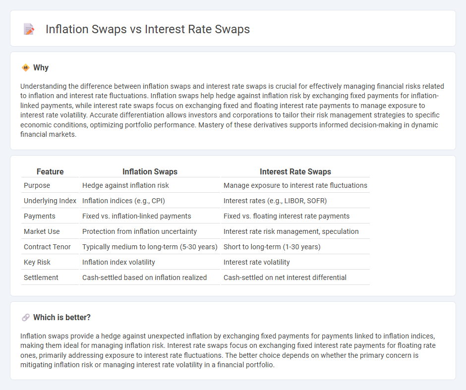 Inflation Swaps vs Interest Rate Swaps in Finance