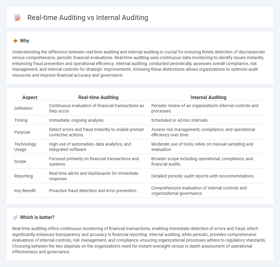 Real-Time Auditing vs Internal Auditing in Accounting