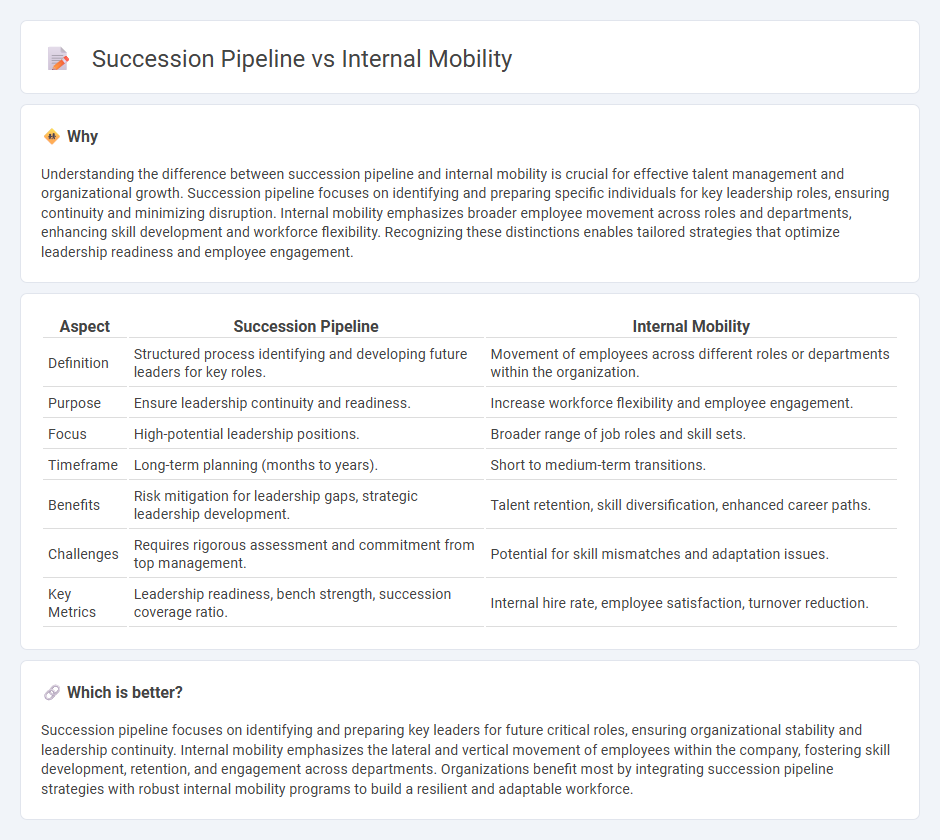 Succession Pipeline vs Internal Mobility in Management