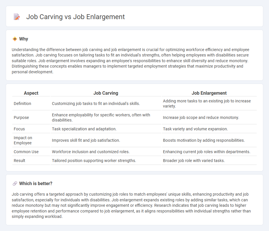 Job Carving vs Job Enlargement in Employment