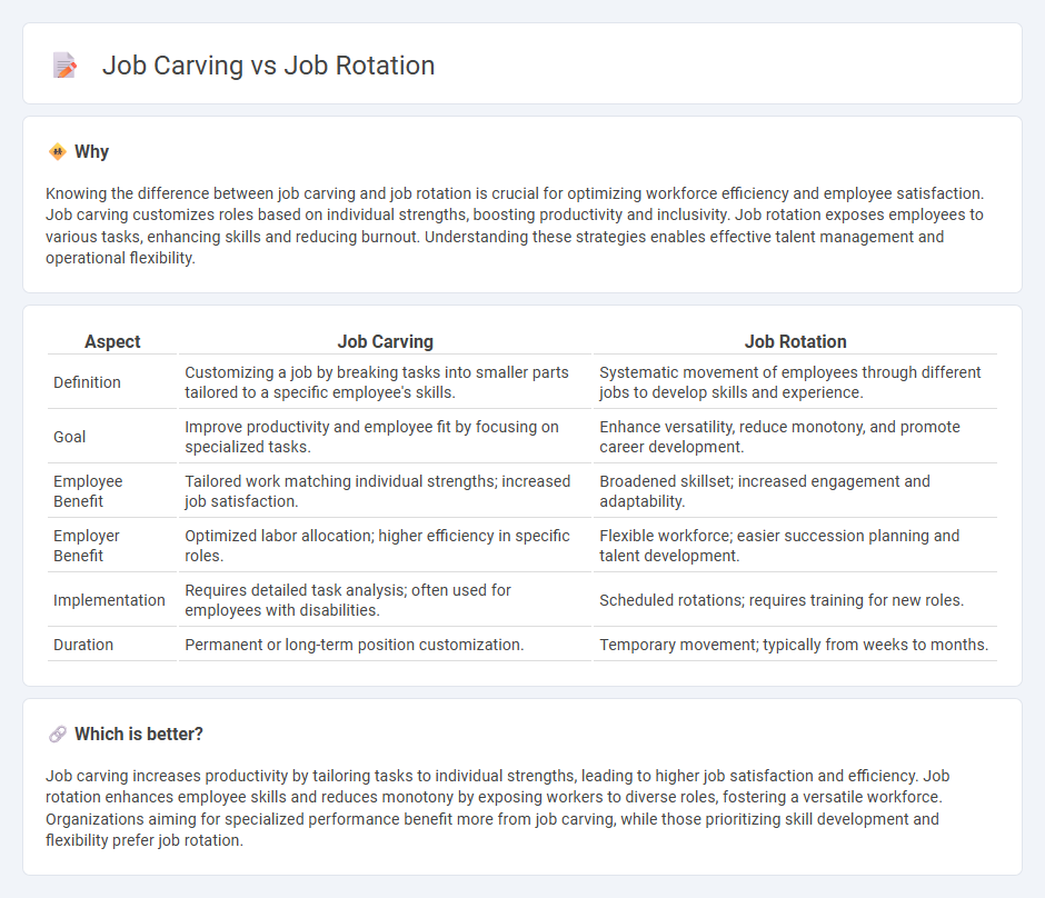 Job Carving vs Job Rotation in Employment