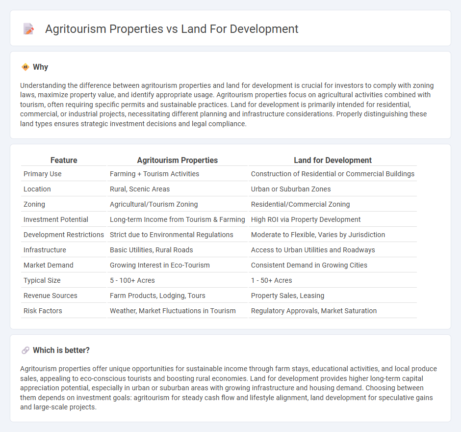 Agritourism Properties vs Land For Development in Real Estate