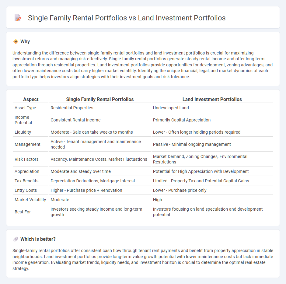Single Family Rental Portfolios vs Land Investment Portfolios in Real Estate