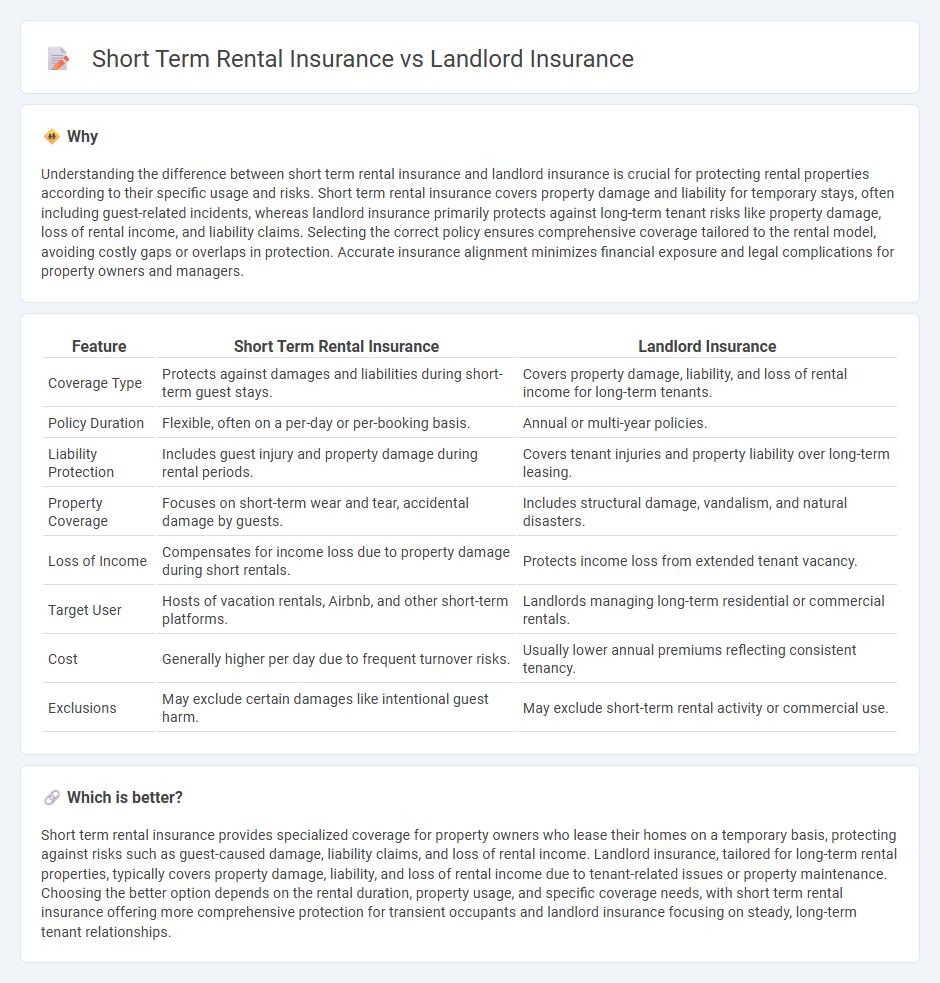 Short Term Rental Insurance vs Landlord Insurance in Insurance