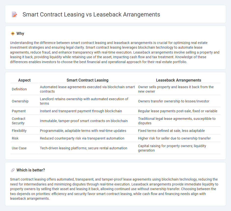 Smart Contract Leasing vs Leaseback Arrangements in Real Estate