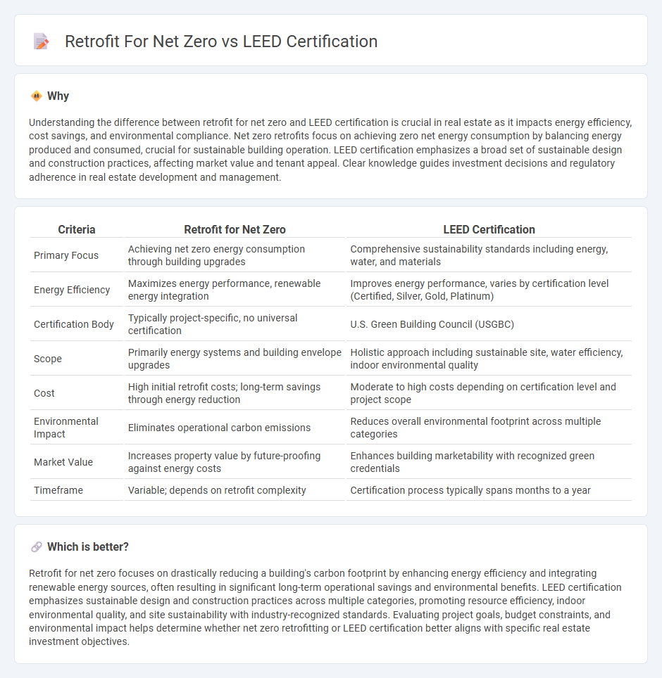 Retrofit For Net Zero vs Leed Certification in Real Estate
