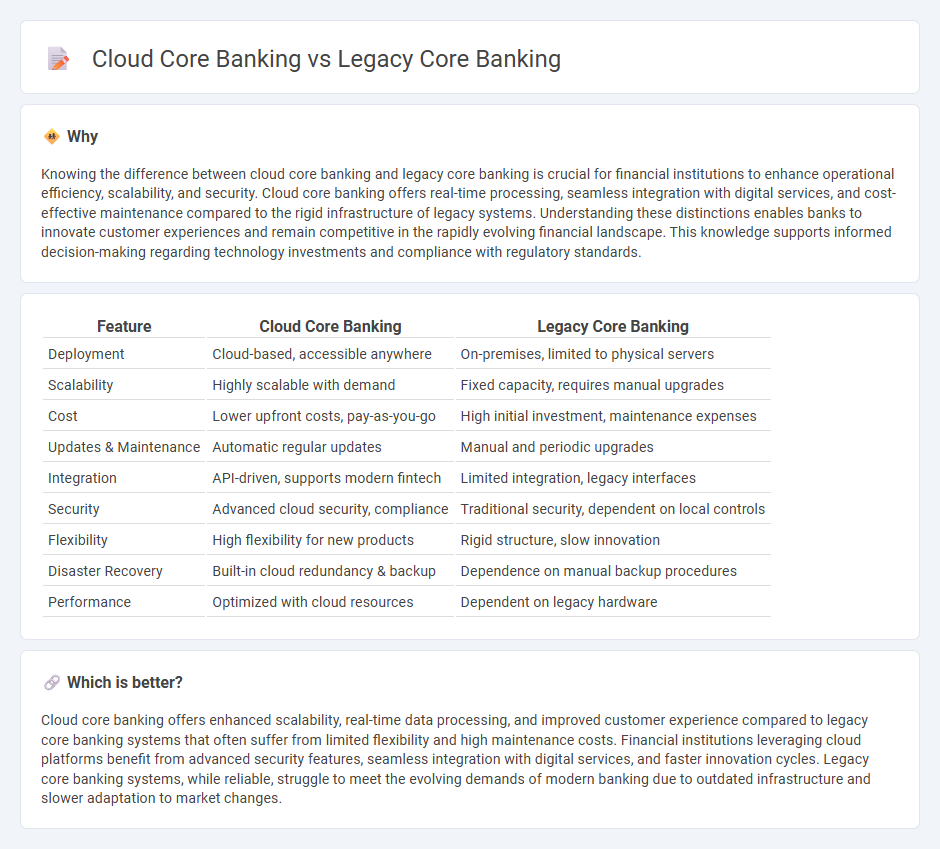 Cloud Core Banking vs Legacy Core Banking in Banking
