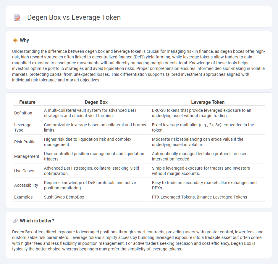 Degen Box vs Leverage Token in Finance