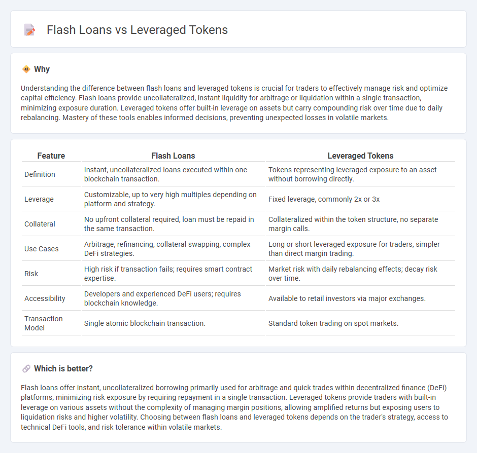 Flash Loans vs Leveraged Tokens in Trading